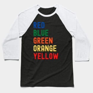 Colour Test Baseball T-Shirt